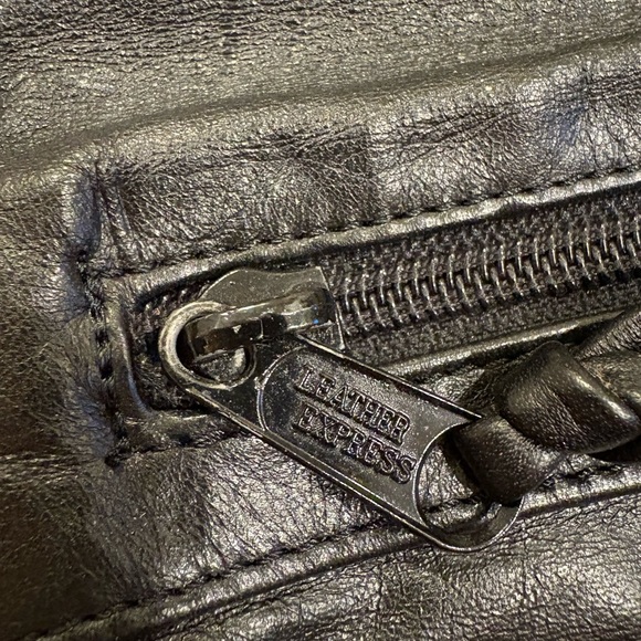 Chic Black Leather Clutch - Picture 3 of 10